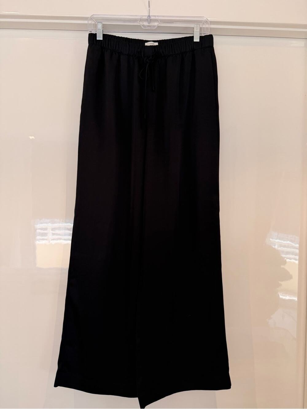 Wilfred Black Maxi Wide-Leg Skirt